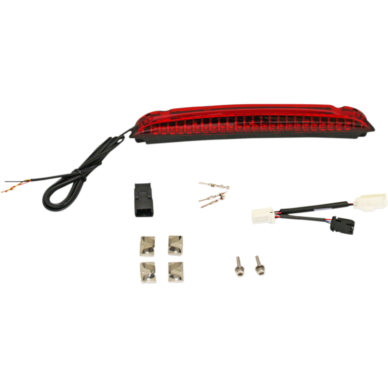 CUSTOM DYNAMICS LIGHT LUGGAGE RACK RED CD-LR-03-R