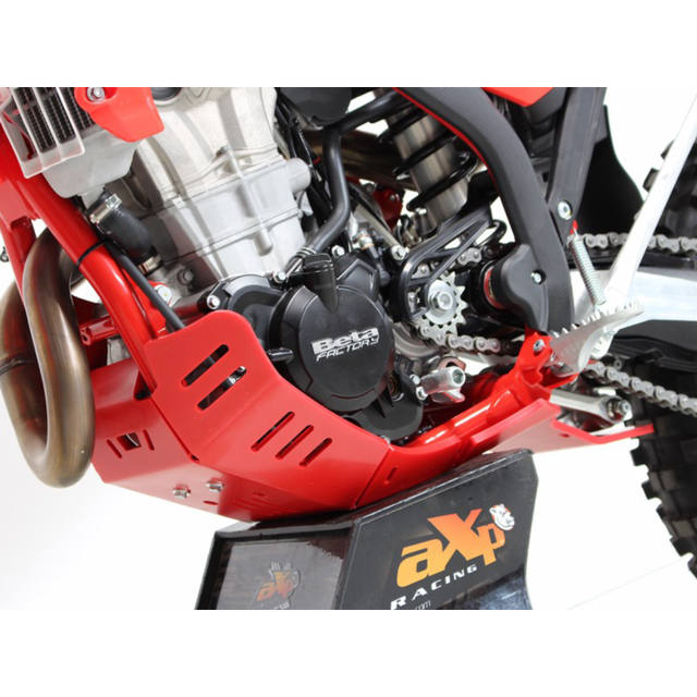 AXP RACING XTR SKIDPLATE 8MM BETA 350-390-450-480-500RR RED AX1684