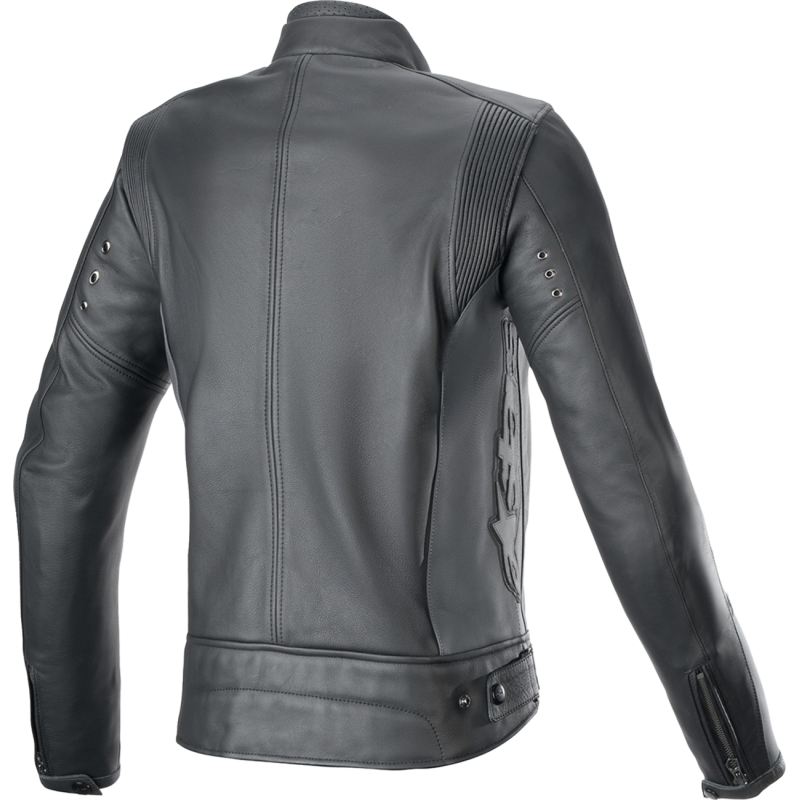 ALPINESTARS (ROAD) STELLA DYNO LTHR JKT BLK/GRY XL 3113924-1296-XL