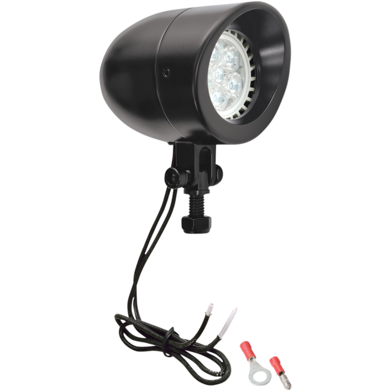 SHOW CHROME BLACK LED MINI DRIVING 16-104LEDBK