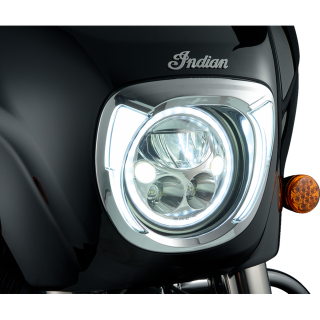 CIRO LLC HEADLIGHT BEZEL  - FANG FOR INDIAN CHIEFTAIN - CHR 46205