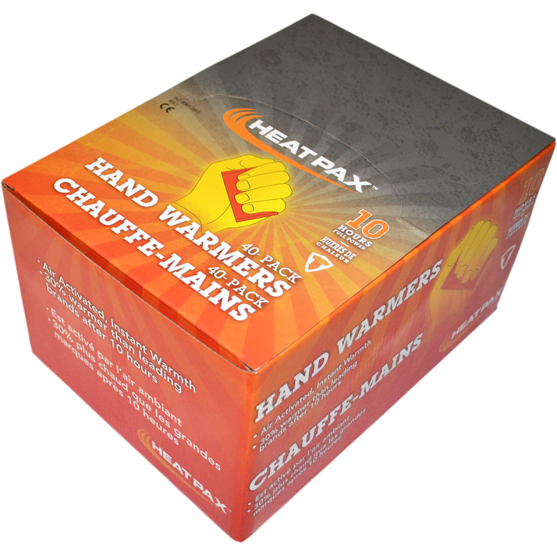 HYPER KEWL HEAT PAX HAND WARMER 40PAIR DISPLAY CASE 5551