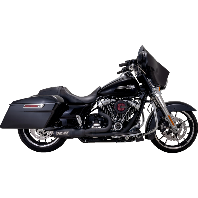 VANCE & HINES EXHAUST 2-1 HI OUTP BLK MATT SS 17+FL 47321