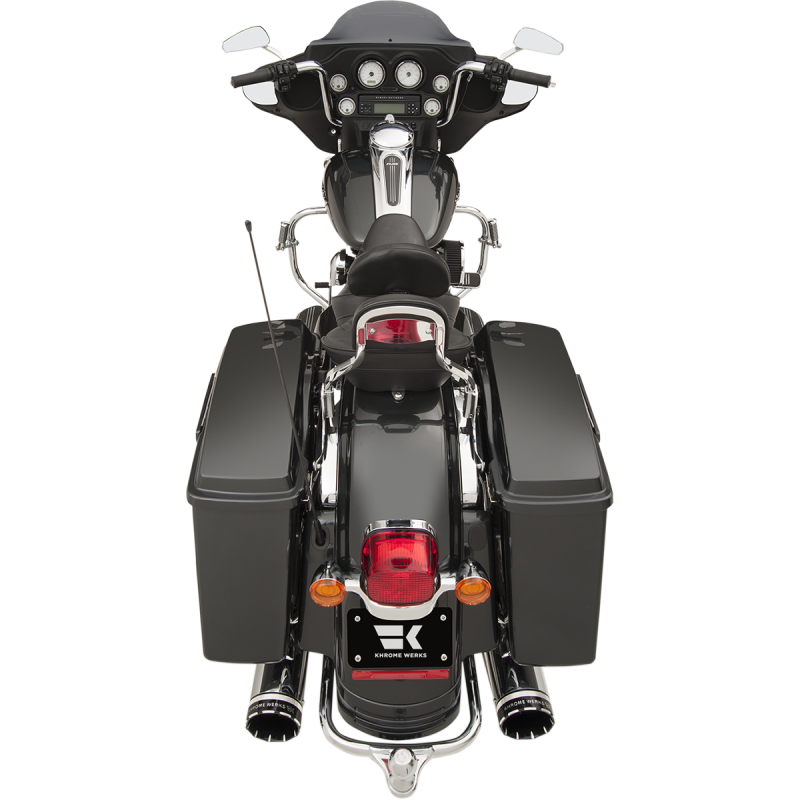 KHROME WERKS 2:2 DOMINATOR EXHAUST SYSTEM - CHROME W 4-1/2" MUFFLER 200630