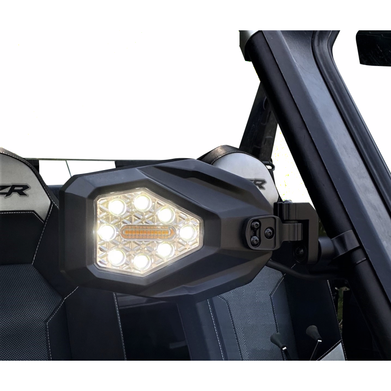 CUSTOM DYNAMICS MIRRORS SXS LED RN/TRN  PR SXS-MIRROR