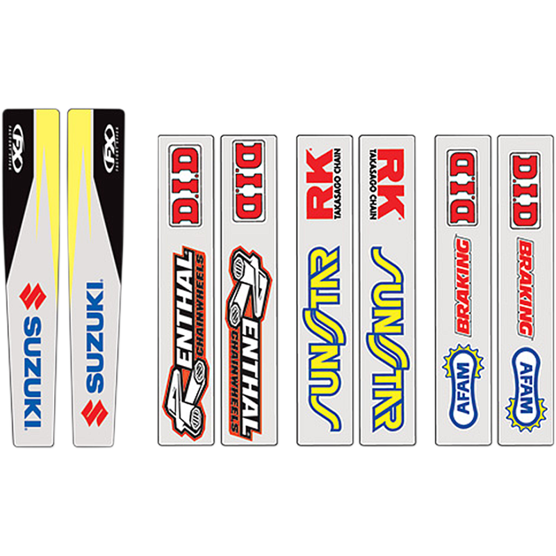 FACTORY EFFEX 07-18 RMZ250/05-17 RMZ450/00- DRZ400 OEM S/ARM DECAL KIT ( 19-42420