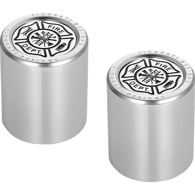 FIGURATI DESIGNS ND MAG DOCKING COVERS SILVER WITH MALTESE CROSS 25.2X32MM FD74-DC-25.2/32-SS