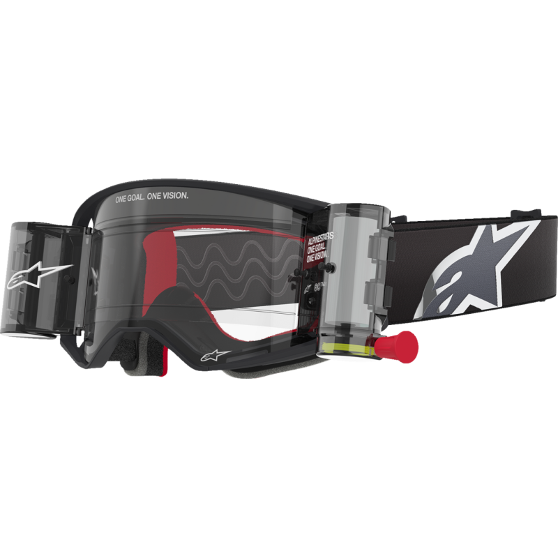 ALPINESTARS GOGGLES GOGGLE STECH CORP BLK/GRY/CLR ROLL-OFF 5100425-1518
