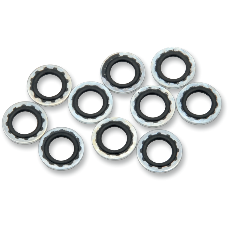 DRAG SPECIALTIES 10MM BANDJO WASHERS 10PK DS-097014