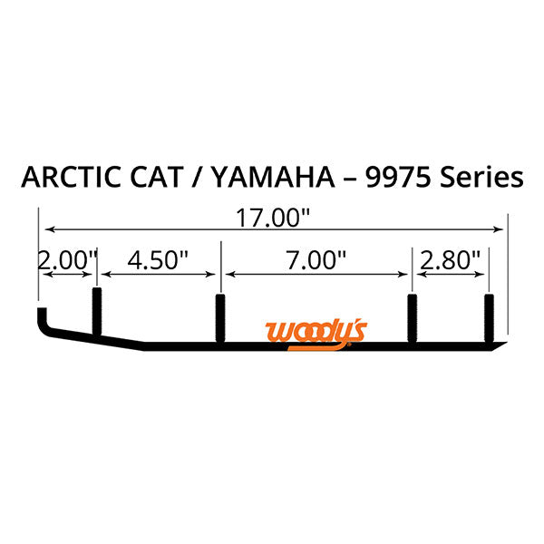 WOODY'S ACE TRAIL RUNNER 4" ARCTIC CAT / YAMAHA AA4-9975
