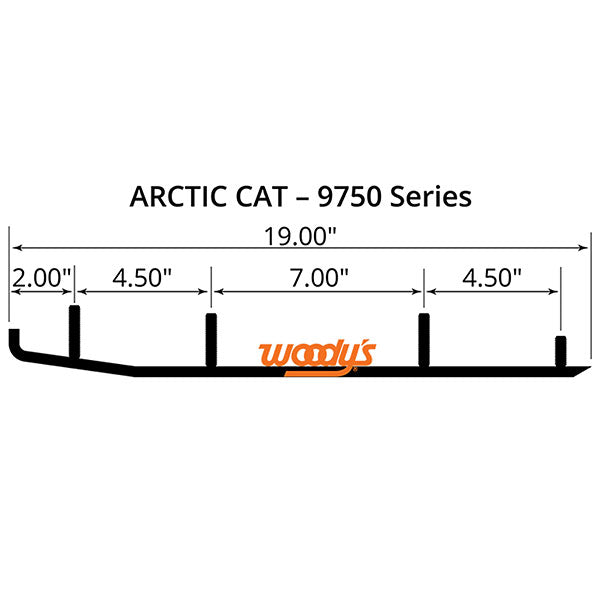 WOODY'S ACE CARBIDE RUNNER 6" ARCTIC CAT AA6-9750