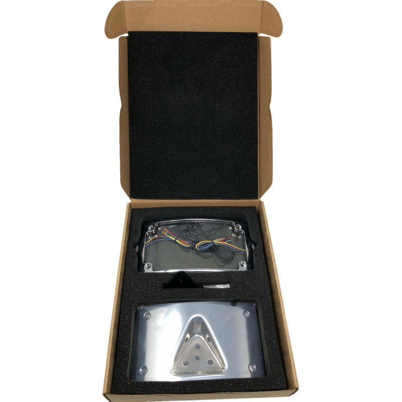 KODLIN CURVED ELYPSE 3-1 TOURING LICENSE PLATE KIT CHROME KUS20301