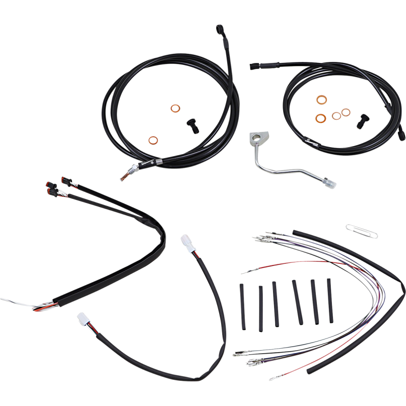 BURLY BRAND CONTROL KIT - 18" APE HANGER HANDLEBARS - ABS B30-1181