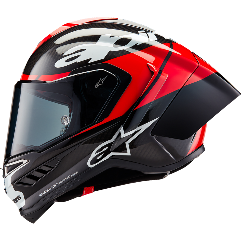 ALPINESTARS (ROAD) S-R10 ELEMENT HELMET CARB/R/W XXL 8200324-1363-2X
