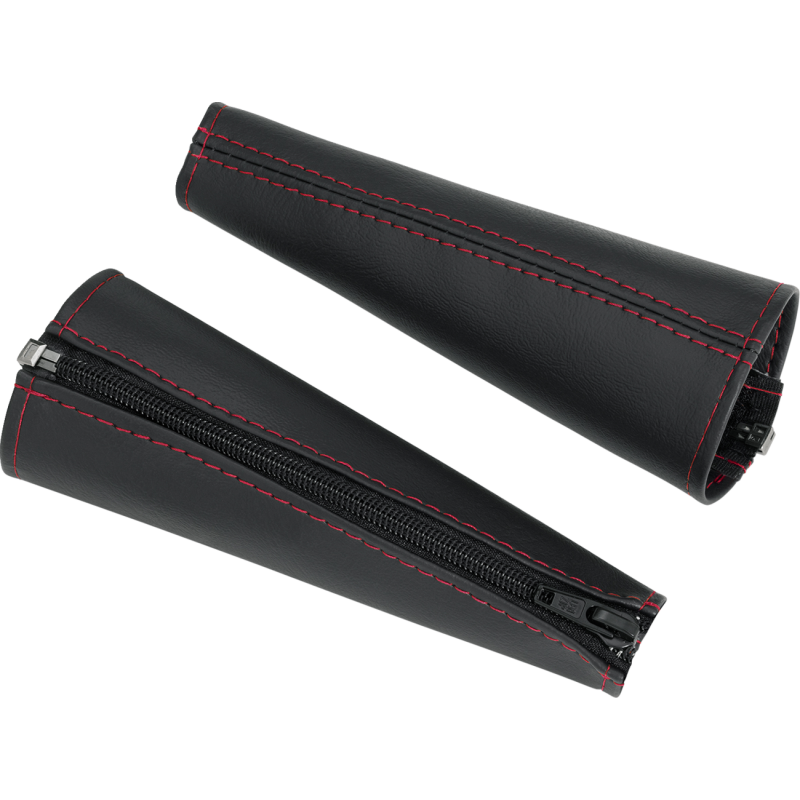 SHOW CHROME SEAT BELT COVERS RED H44-5RED