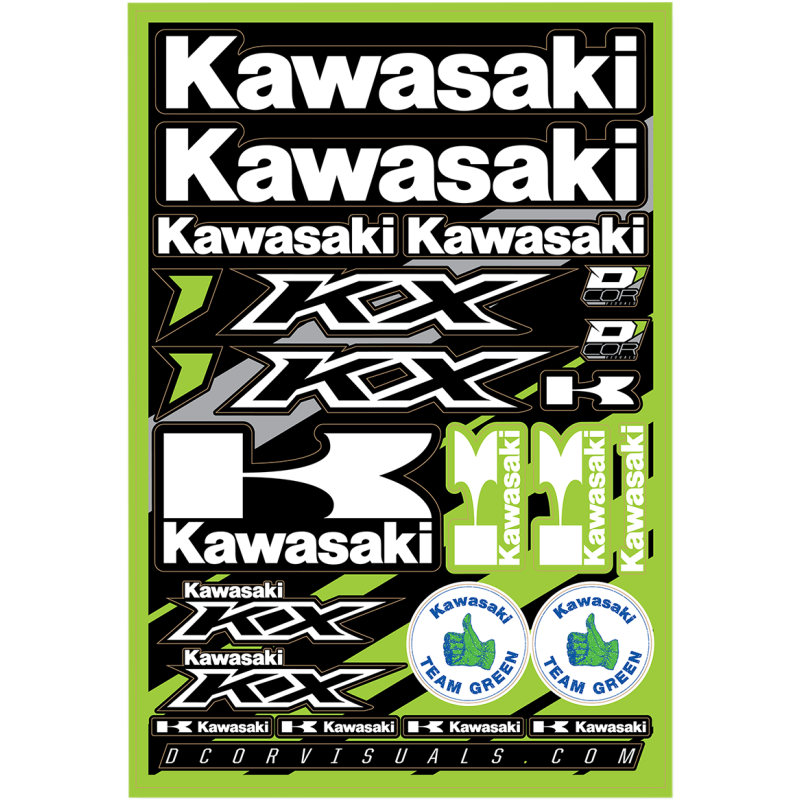 D'COR VISUALS DECAL SHEET KAWASAKI 40-20-100