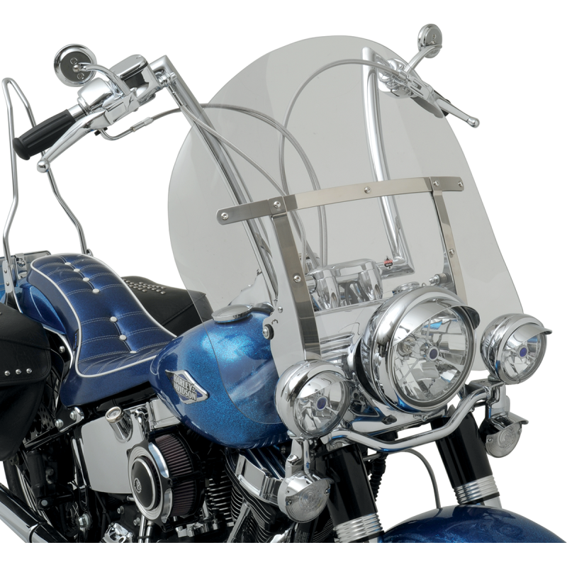 KLOCK WERKS CLEAR FLARE W/SHIELD FLST 16"86-17 KWW-02-0235