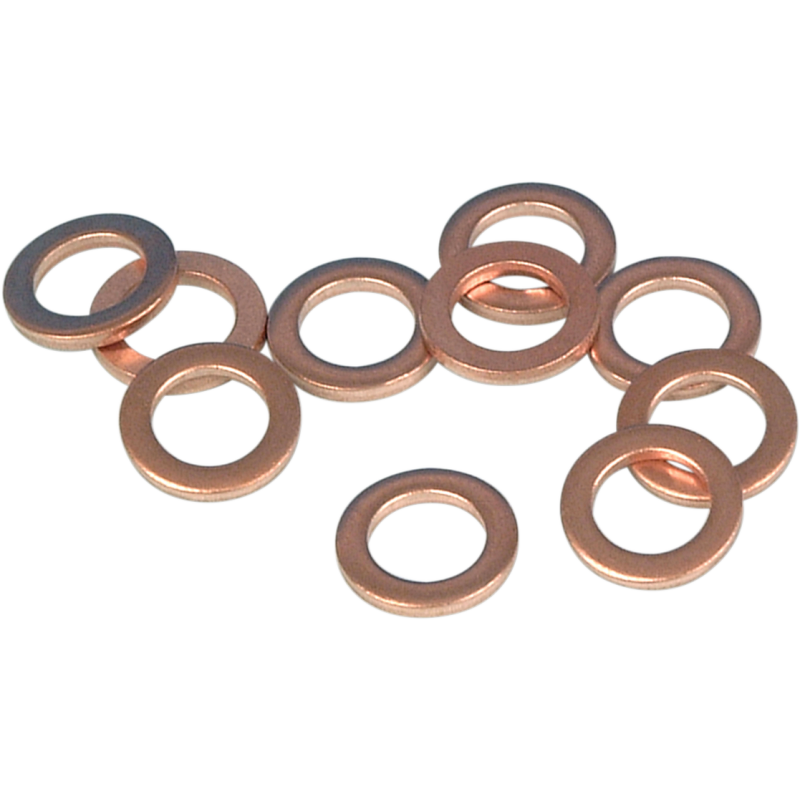 JAMES GASKET 75-85 XL COPPER DAMPER ROD WASHER (10PK) JGI-45406-75