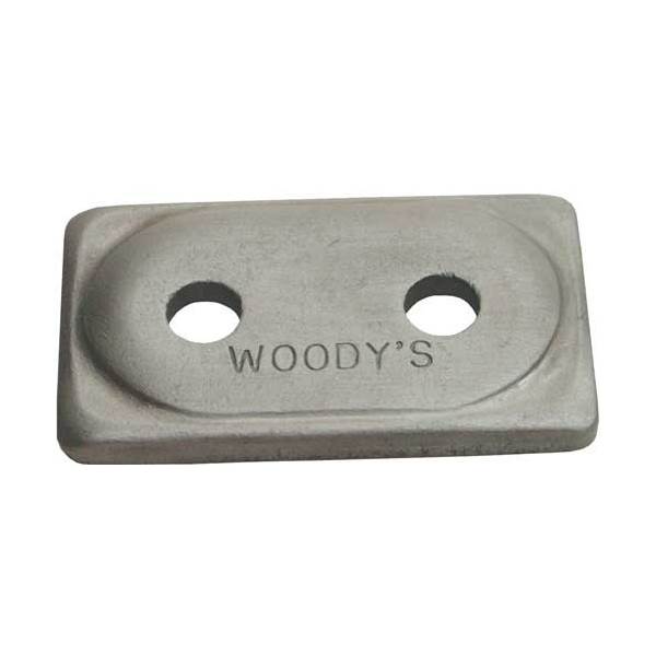 WOODY'S ALUMINUM DOUBLE DIGGER BACKER PLATES 5/16" 48/PKG ADD2-3775-B