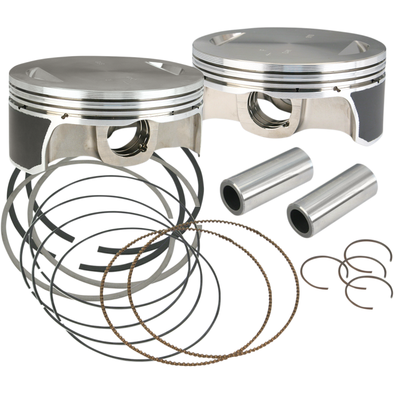 S&S CYCLE PISTON, SET, 4-1/8", +.010, FD, PACKAGED, .927" WP,REVISED, 106-3872A