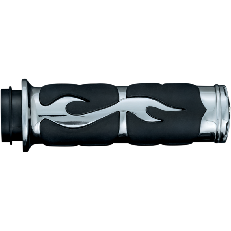 KURYAKYN 08-19 FLHT ISO FLAME GRIPS WO/ THR BOSS PR PN 6269 KUR6269