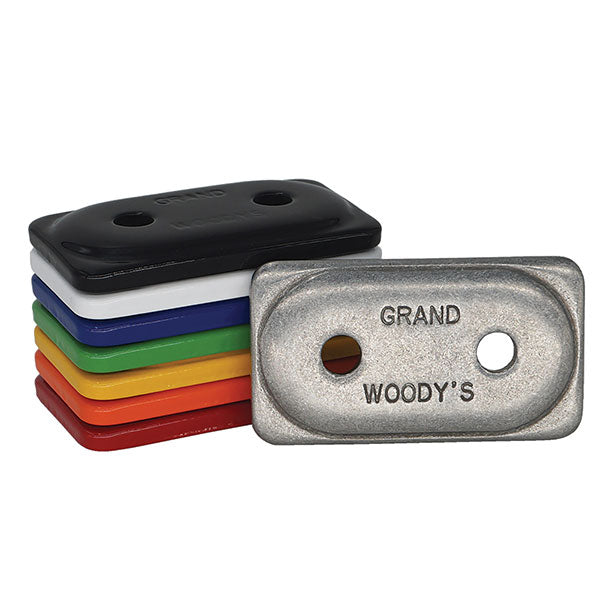 WOODY'S GRAND DIGGER DOUBLE BACKER SUPPORT PLATES 5/16" YELLOW 48/PKG ADG-3800-48