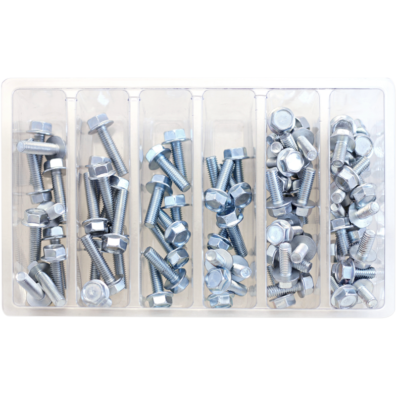 BOLT M6 10MM HEX FLANGE BOLT ASSORTMENT (KT) SV-M6HEX10