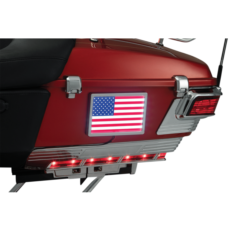 KURYAKYN FREEDOM FLAG L.E.D. LIGHT KIT, 4" X 6", CHROME PN 2891 KUR2891
