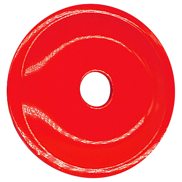 WOODY'S ROUND GRAND DIGGER BACKER PLATES 5/16" RED 48/PKG ARG-3790-48