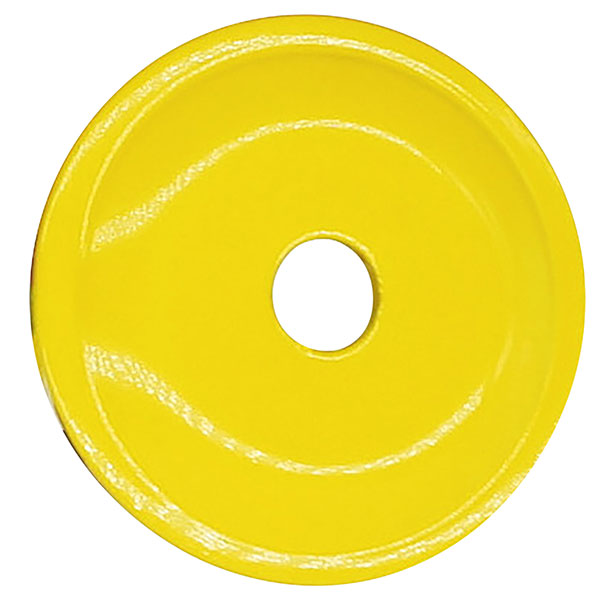 WOODY'S ROUND GRAND DIGGER BACKER PLATES 5/16" YELLOW 48/PKG ARG-3800-48