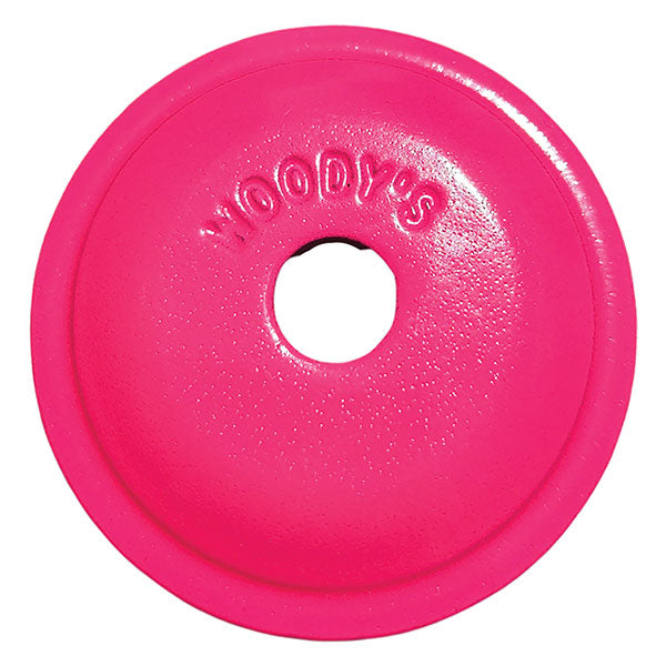 WOODY'S ROUND GRAND DIGGER BACKER PLATES 5/16" HOT PINK 48/PKG ARG-3820-48