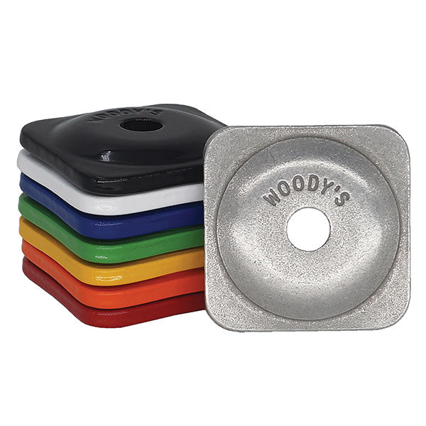 WOODY'S SQUARE GRAND DIGGER BACKER PLATES 5/16" GREEN 48/PKG ASG-3780-48