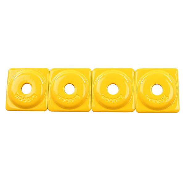 WOODY'S SQUARE DIGGER SUPPORT PLATE 5/16" YELLOW 48/PKG ASW2-3800-48
