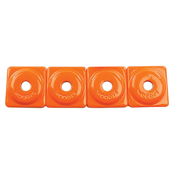 WOODY'S SQUARE DIGGER SUPPORT PLATE 5/16" ORANGE 48/PKG ASW2-3805-48
