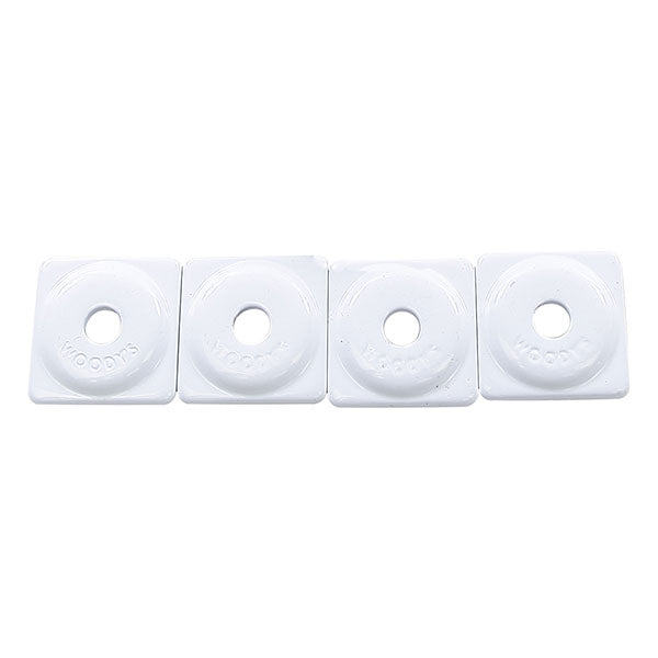 WOODY'S SQUARE DIGGER SUPPORT PLATE 5/16" WHITE 48/PKG ASW2-3815-48