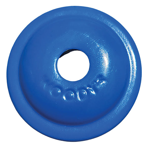 WOODY'S SUPPORT PLATE ROUND DIGGER 5/16" ELECTRIC BLUE 48/PKG AWA-3825