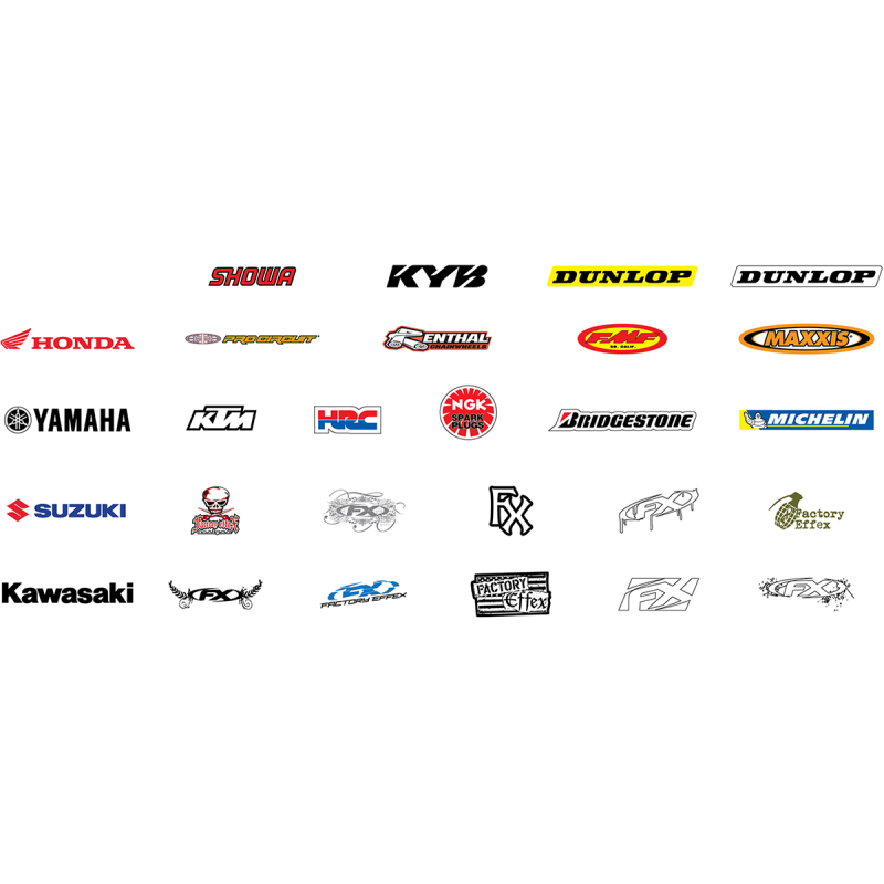 FACTORY EFFEX 5-PACK LOGO STICKERS - KTM 19-90500
