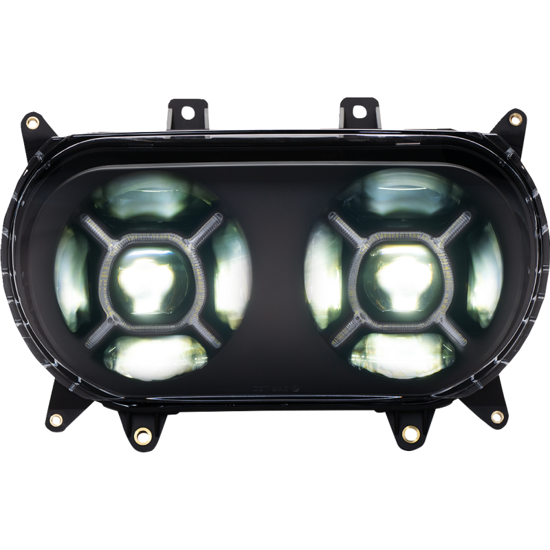 CUSTOM DYNAMICS HEADLIGHTS DBLX LED BLK CD-RG-H-B