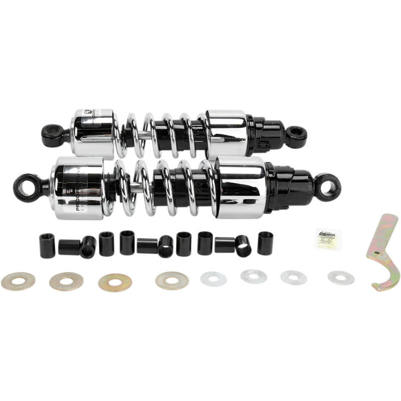 PROGRESSIVE SUSPENSION SHOCKS - 412 CRUISER SERIES - CHROME - 13" - STANDARD/HEAVY 412-4213C