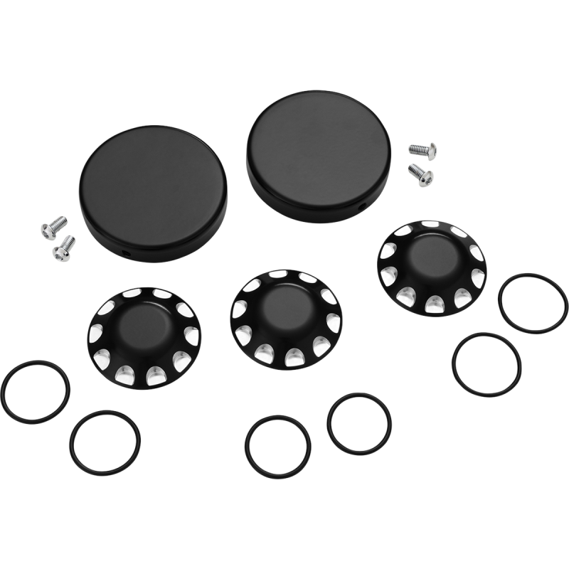 SHOW CHROME AXLE CAPS RYKER SET 41-411