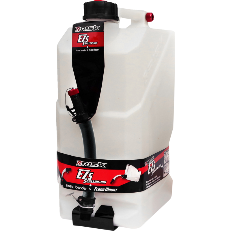 RISK RACING EZ5 UTILITY JUG 5 GAL BLK SPOUT/MOUNT 14210