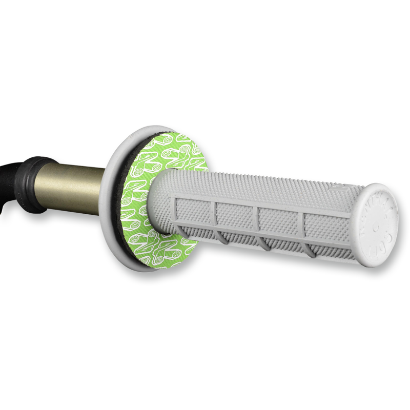 RENTHAL GRIP DONUTZ WHITE ON GREEN RENTHAL G203