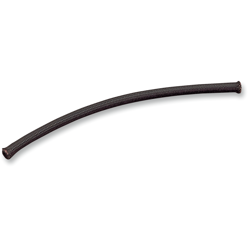 DRAG SPECIALTIES 1/4"X 6' BLACK RUBBER BRAIDED HOSE DS-096671