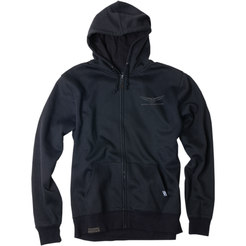 FACTORY EFFEX-APPAREL HOODY ZIP GOLDWING BLK LG 25-88814