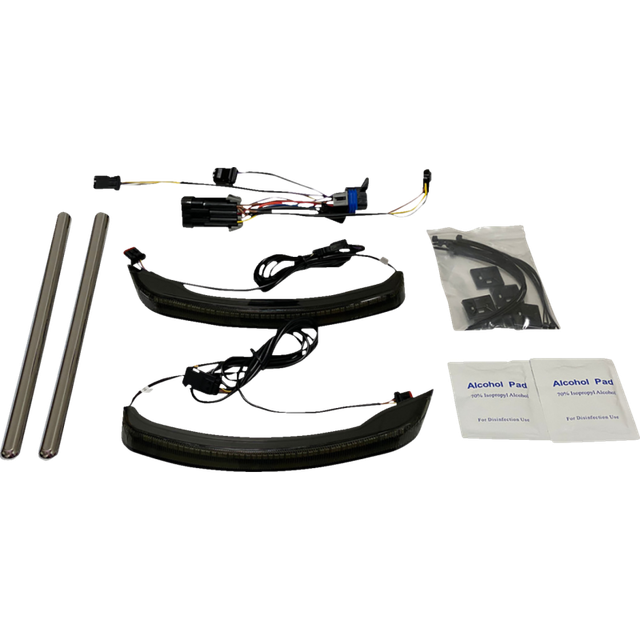 CUSTOM DYNAMICS LIGHT LOW PROFILE SADDLBAG SMOKED INDIAN CD-IND-SPR-V2-S