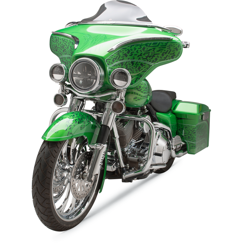 KLOCK WERKS 96-13 FLHT 6.5" DRK SMK FLARE W/SHIELD KWW-01-0199