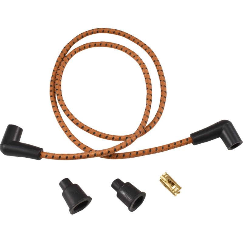 DRAG SPECIALTIES WIRES BRN/BLK BRAID 40174