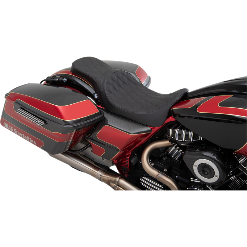 DRAG SPECIALTIES SEATS SEAT 2UP PRED DDBLK SOLR 0801-1270