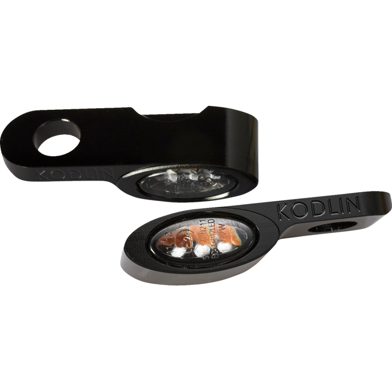 KODLIN ELYPSE FRONT LED 2-1 TURN SIGNALS UNIVERSAL BLACK K68510