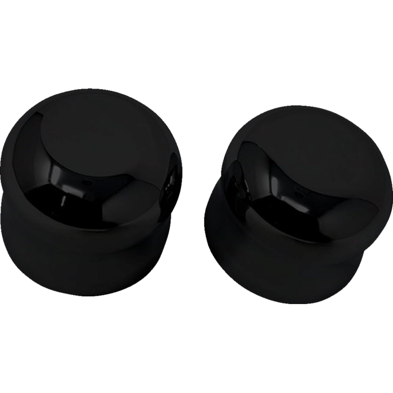 COVINGTONS AXLE CAP - FRONT - SMOOTH - BLACK C0007-B